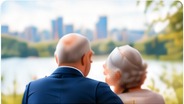 Older couple enjoying time together